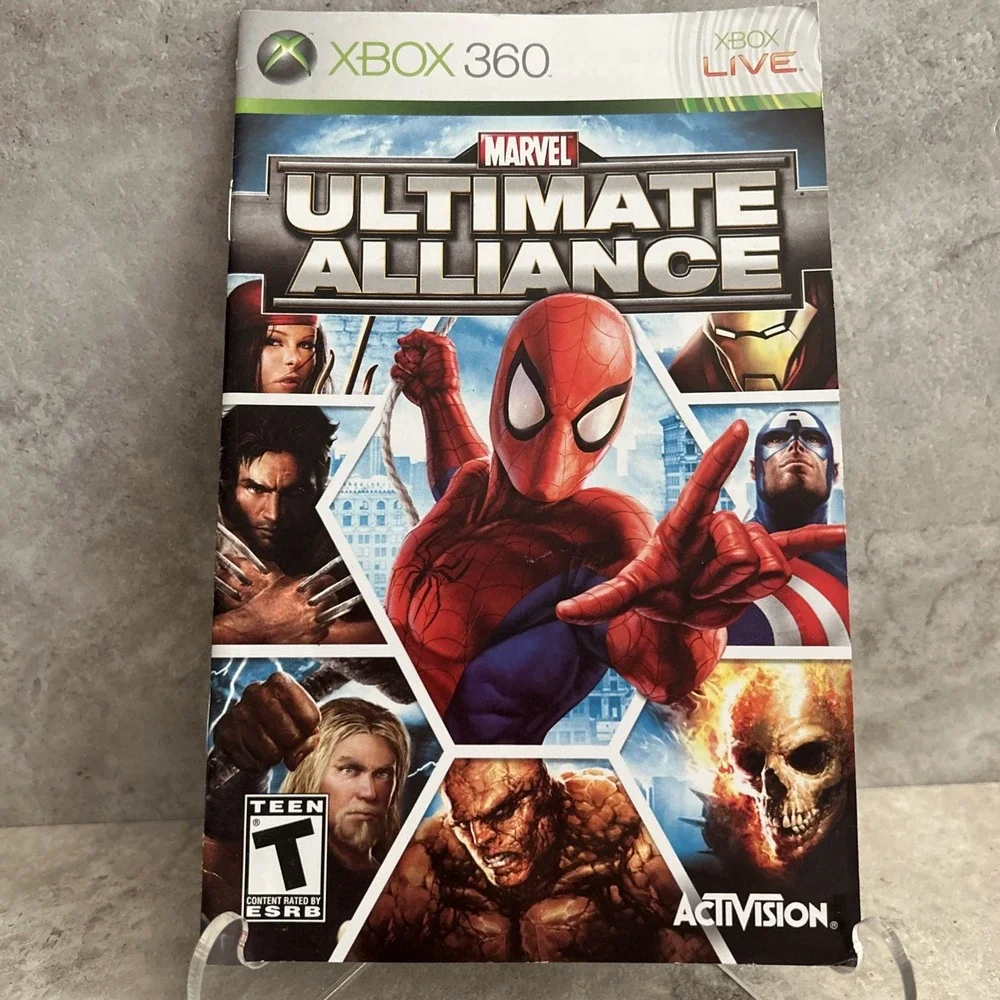Marvel Ultimate Alliance 1 Microsoft Xbox 360 Instruction Manual Only